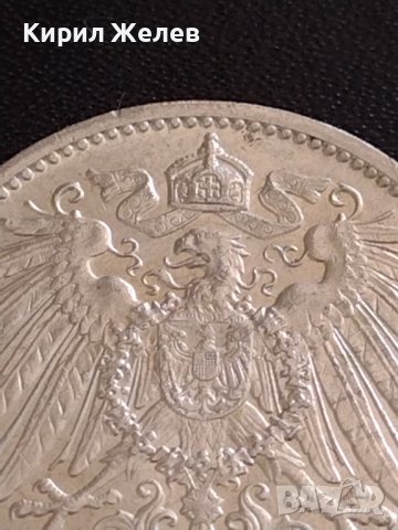 СРЕБЪРНА МОНЕТА 1 марка 1911г. Германска империя Вилхелм втори 27092, снимка 7 - Нумизматика и бонистика - 40465150