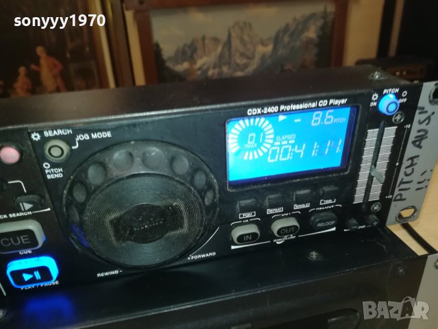 GEMINI CDX-2400 PROFESSIONAL CD PLAYER-ВНОС GERMANY 3108231047, снимка 3 - Ресийвъри, усилватели, смесителни пултове - 42030712