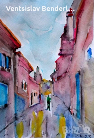 Рисунки акварел