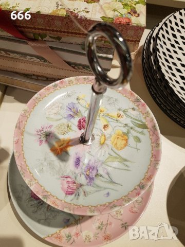 подноси 2 нива, снимка 4 - Аксесоари за кухня - 42003229