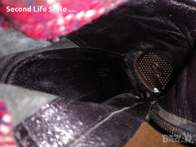 Dsquared2 оригинални ботуши естествена кожа № 36 - с висок ток, платформа, снимка 16 - Дамски ботуши - 53135653