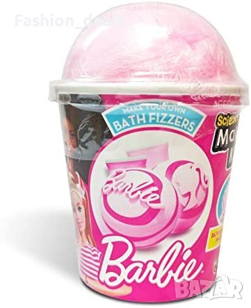 Нов детски комплект за баня Барби Barbie бомбички вана гъба за тяло, снимка 4 - Други - 40673298