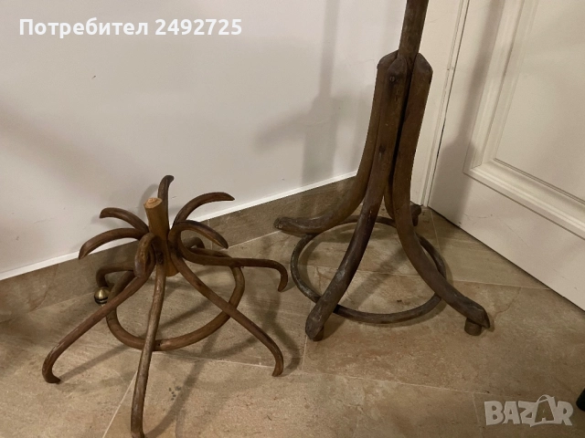 Стари мебели столове тонет закачалка виенска маса, снимка 4 - Столове - 51555457