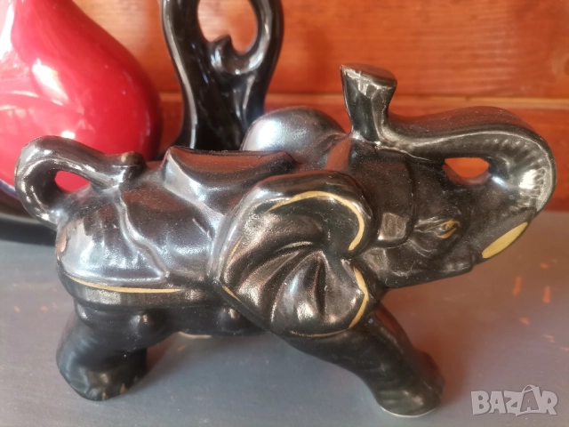 Комплект декорации: ваза + 2 слончета, снимка 3 - Декорация за дома - 51822883