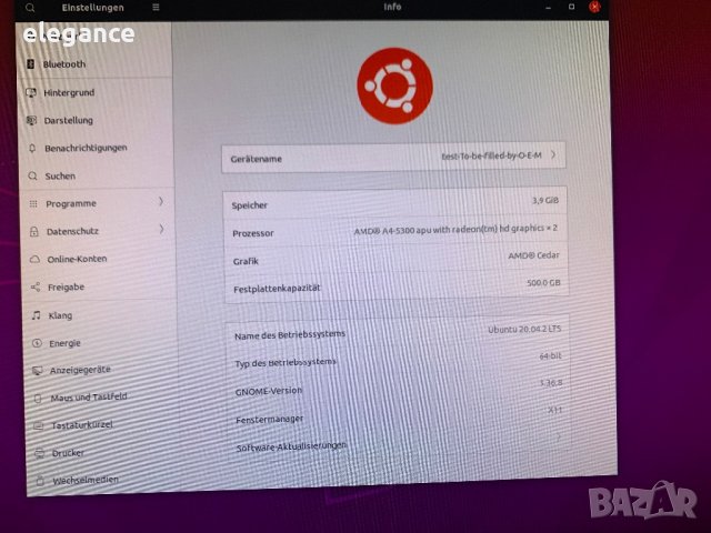 Настолен компютър с ОС: Ubuntu 20.04.2 LTS HDMI, снимка 6 - За дома - 39002212