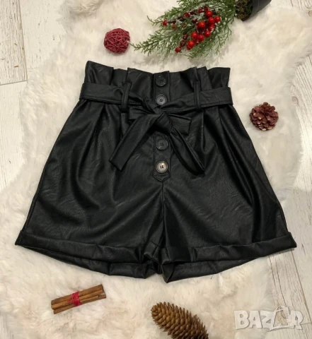 къси кожени панталонки , снимка 2 - Къси панталони и бермуди - 50871800