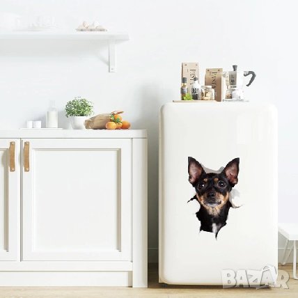 Куче Пинчер стикер лепенка за стена мебел или тоалетна чиния за капака, снимка 3 - Други - 35676438