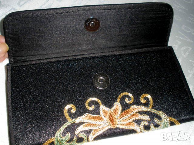 Дамско портмоне черно размер  20/ 9 см, снимка 8 - Портфейли, портмонета - 34792613