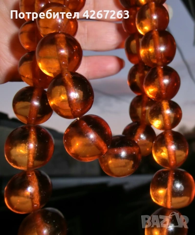 Кехлибарена огърлица винтидж