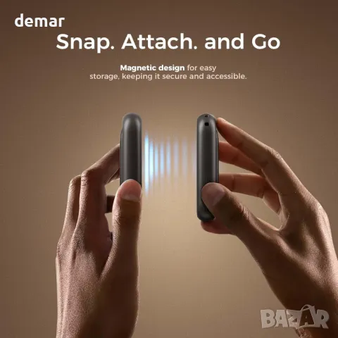 OCOOPA Магнитни акумулаторни нагреватели за ръце 2 броя, 3 настройки на топлината, снимка 4 - Други стоки за дома - 47281376