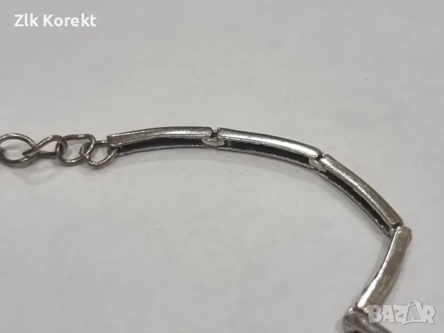 Дамска сребърна гривна, снимка 5 - Гривни - 55953870