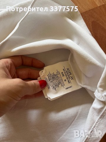 Replay тениска с якичка яка polo Fan point, снимка 4 - Тениски - 42066638