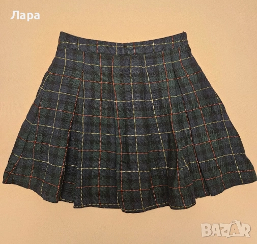 Къса карирана пола Subdued