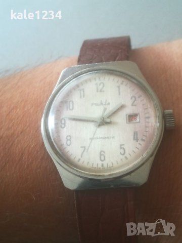 Часовник Ruhla. Made in GDR. Vintage watch. Механичен механизъм. Рухла , снимка 13 - Мъжки - 41825236