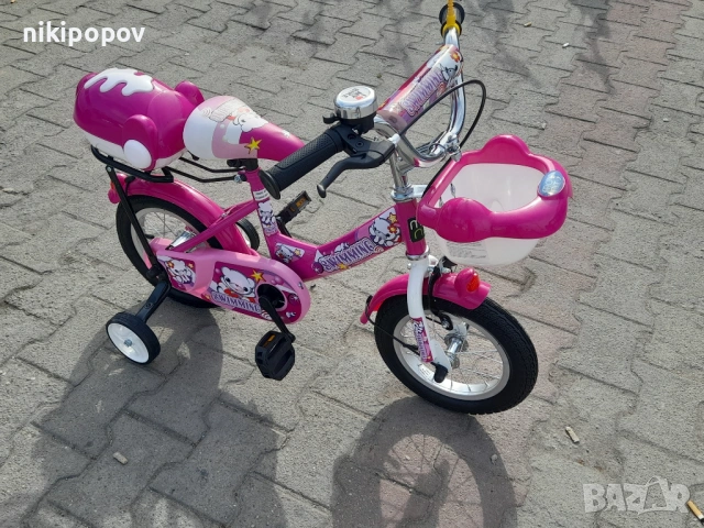 MONI Велосипед 12" 1282 розов, снимка 6 - Велосипеди - 53759040