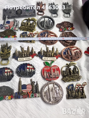 Магнити за хладилник. Метални. От НЮ ЙОРК 