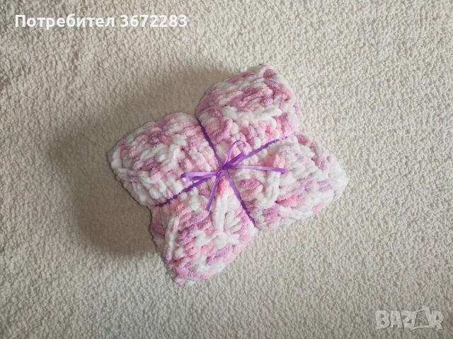 Ръчно плетено бебешко/детско одеяло - различни модели, снимка 13 - Спално бельо и завивки - 53307367