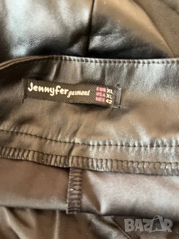 Кожен панталон с висока талия, снимка 3 - Панталони - 49479909