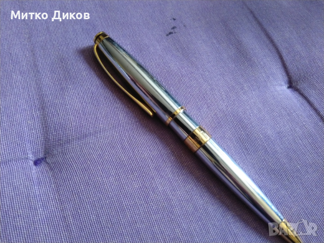 Cerutti 1981 метална маркова химикалка ролер с нов пълнител много добра, снимка 2 - Колекции - 44808018