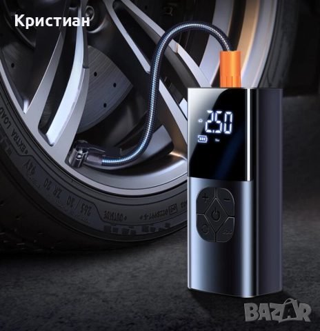 12V Помпа за гуми – Автомобилен компресор – Портативен инфлатор – 150 PSI – Най-добра цена, снимка 3 - Аксесоари и консумативи - 52412523