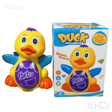 Забавно пате,Интерактивна играчка с музика и светлини, снимка 3 - Други - 52778124