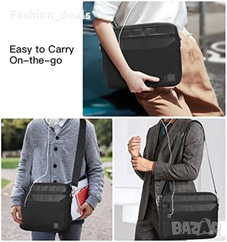 Нова черна чанта за лаптоп работа пътуване Преносим калъф iPad  Samsung, снимка 7 - Калъфи, кейсове - 41875365