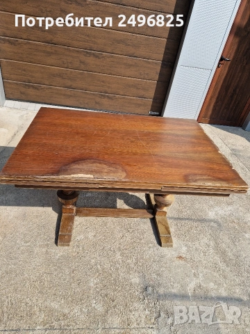 Продавам маса дърво масив, снимка 3 - Маси - 53733547