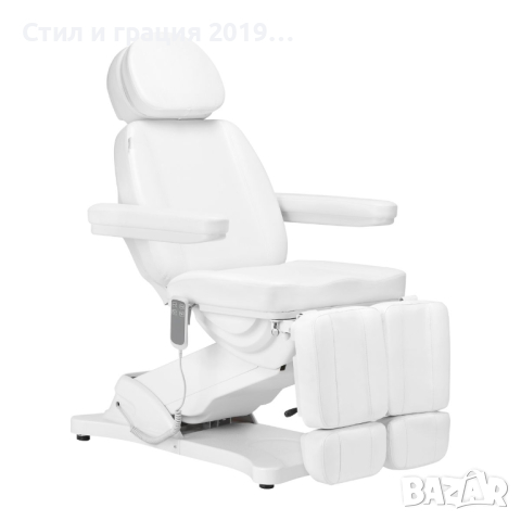 Стол за педикюр Sillon Classic (2 мотор) - сив/бял