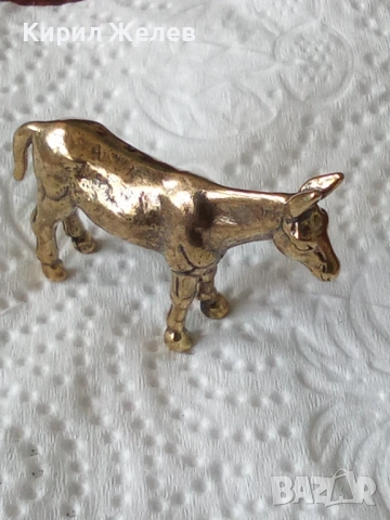 Малка бронзова фигурка на магаре 51711, снимка 6 - Колекции - 53752393