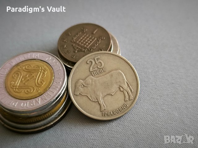 Монета - Ботсвана - 25 тебе | 1977г.