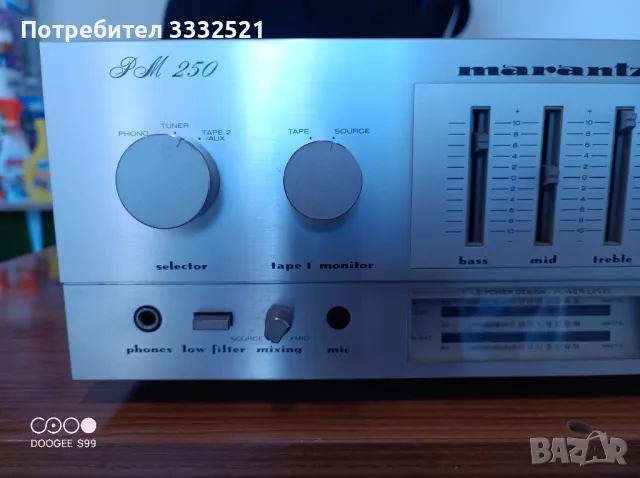 Marantz PM250, снимка 2 - Ресийвъри, усилватели, смесителни пултове - 49021766
