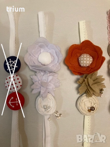 Красиви диадеми и ленти за коса , снимка 6 - Шноли, диадеми, ленти - 40108757