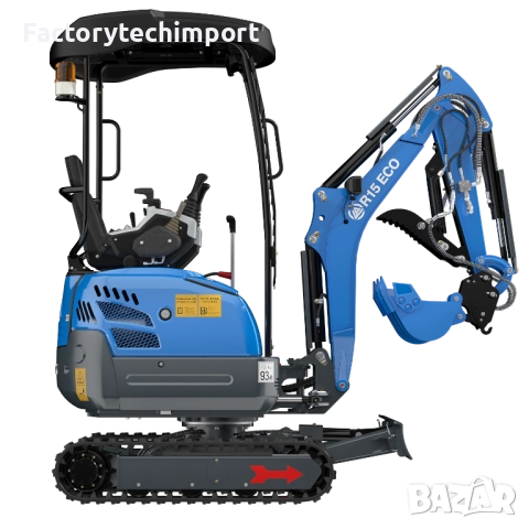 Мини багер RIPPA R15 ECO – KUBOTA (3 цилиндъра) | 1,4 т. | 120° завъртане на стрелата, снимка 2 - Индустриална техника - 52720322