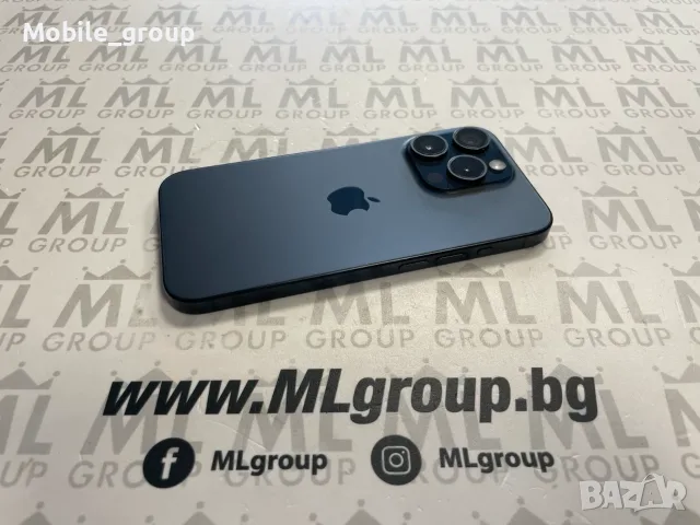 #MLgroup предлага iPhone 15 Pro 256GB Blue 87%, втора употреба, снимка 3 - Apple iPhone - 55888117