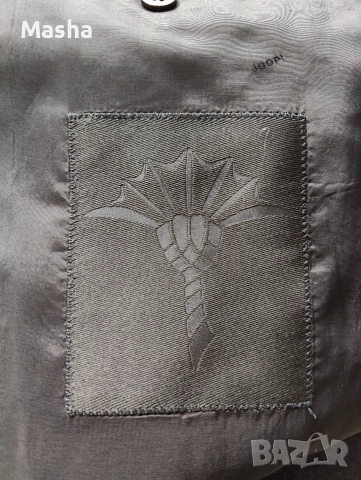 JOOP! Тъмносиньо карирано мъжко сако L, снимка 7 - Сака - 52815610