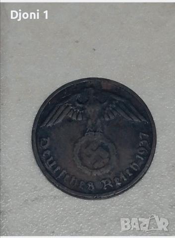 2 Reichspfennig 1937, снимка 2 - Нумизматика и бонистика - 53274700