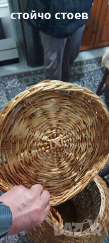 Плетен кош за пране, снимка 3 - Други - 27639666