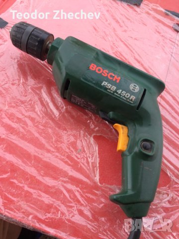 Ударна дрелка/бормашина BOSCH PSB450 R(450W), снимка 1 - Бормашини - 41886645