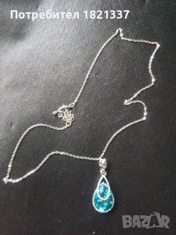 Колие с кристали, снимка 2 - Колиета, медальони, синджири - 50580722