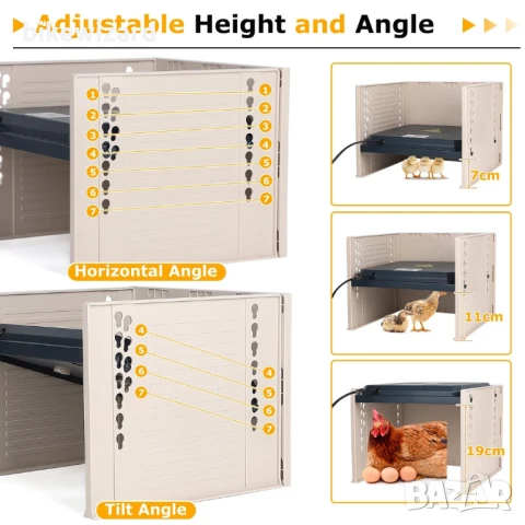 EFUTURETIME Нагревателна плоча за пилета 25W температурен диапазон 10~60°C НОВО, снимка 3 - За птици - 50841849