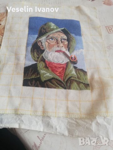 Гоблен старецът с лулата, снимка 3 - Гоблени - 35976304