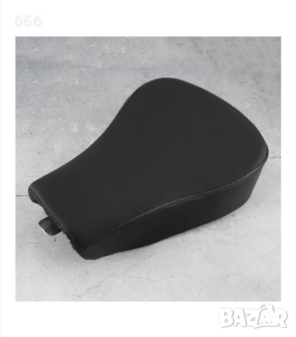 Седалка за мотоциклет, черна, 36x26x9 см, изработена от еко кожа и дунапрен , снимка 5 - Аксесоари и консумативи - 52912962