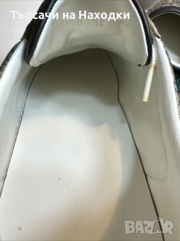 €750 Мъжки кецове Gucci Ace Supreme Bees Men’s 12 Trainer Tennis Shoe Low Top Sneaker Used, снимка 9 - Спортно елегантни обувки - 50871500