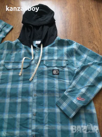 NIKE KD Kevin Durant Men's Hooded Basketball Flannel - страхотно мъжко горнище НОВО L, снимка 10 - Спортни дрехи, екипи - 49263178