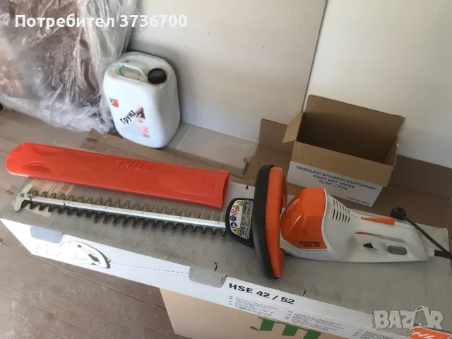 STIHL HSE 52 храсторез на ток, снимка 5 - Градинска техника - 56374093