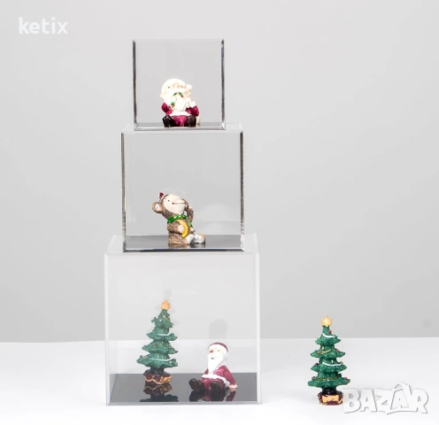 Прозрачна акрилна кутия,10x10x10, снимка 2 - Други - 53731969