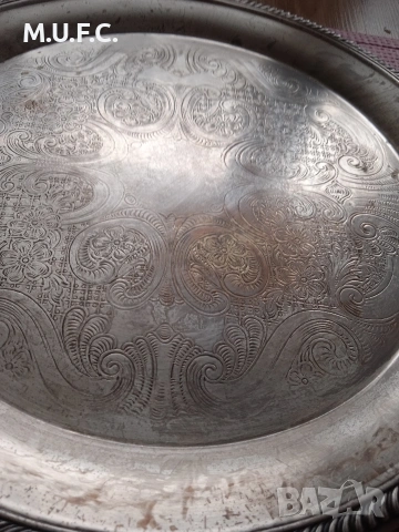 Сребърен поднос F.P.Rogers.1920., снимка 7 - Антикварни и старинни предмети - 53303024