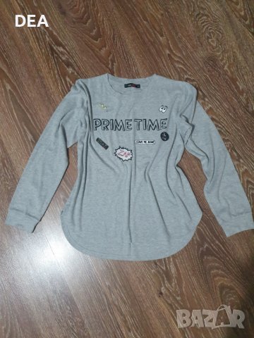 Сива блуза FB Sister-M-10лв.НОВА, снимка 2 - Блузи с дълъг ръкав и пуловери - 39438037