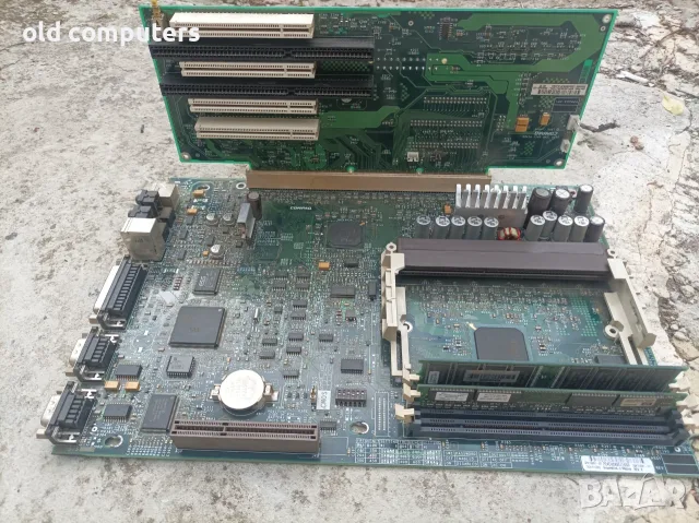 Compaq Deskpro Slot 1 дънна платка + PCI/ISA Riser – 440BX AGP – Retro PC