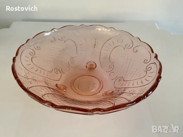 Купа за бонбони, плодови  Ankerglas Bernadotte #1 , Art Deco, 1938 г. Германия., снимка 1